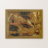 The Nativity of Christ from a Festival Tier Icon Legpuzzel (Horizontaal)