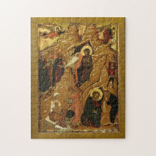 The Nativity of Christ from a Festival Tier Icon Legpuzzel (Verticaal)
