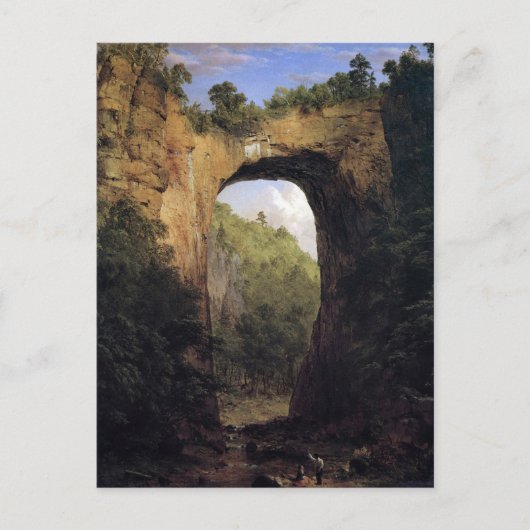 The Natural Bridge, Virginia, door Frederick Edwin Briefkaart (Voorkant)