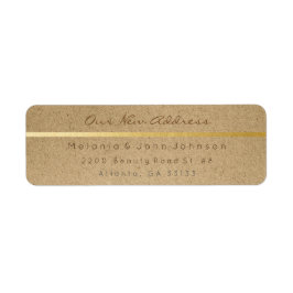 The Natural Country Paper Kraft White - adres RSVP Etiket