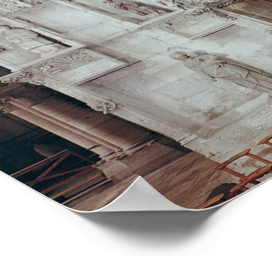 The Nave and Interior of Eglise Poster (Hoek)