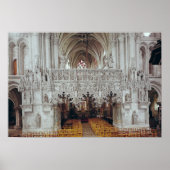 The Nave and Interior of Eglise Poster (Voorkant)