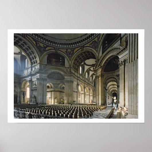 The Nave of St. Paul's Cathedral (foto) Poster (Voorkant)