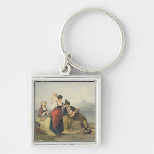 The Neapolitan Family, 1865 (olie op het paneel) Sleutelhanger