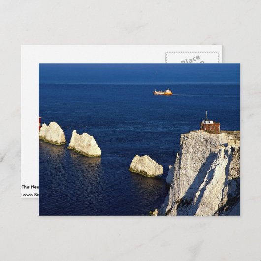 The Needles and vuurthouse, Isle of Wight, U.K. Briefkaart (Voorkant / Achterkant)