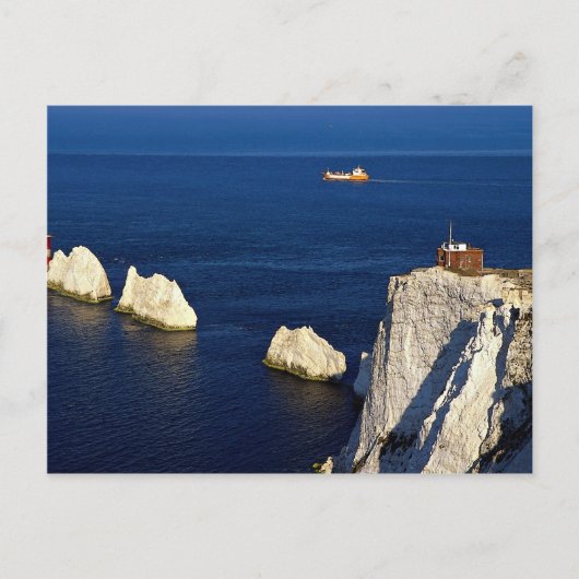 The Needles and vuurthouse, Isle of Wight, U.K. Briefkaart (Voorkant)