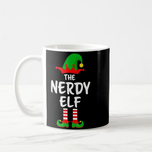 The Nerdy Elf Matching Family Christmas  Koffiemok (Links)