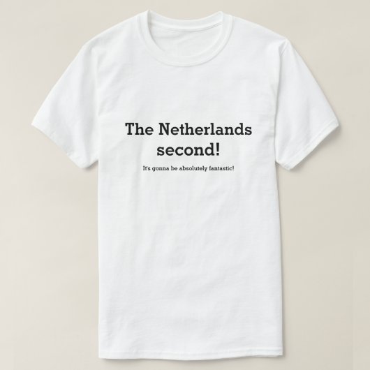 'The Netherlands second' T-shirt (Design voorkant)