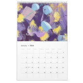 The New 2026 Brushstrokes Single Page Calendar Kalender (Jan 2026)