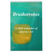 The New 2026 Brushstrokes Single Page Calendar Kalender (Hoes)
