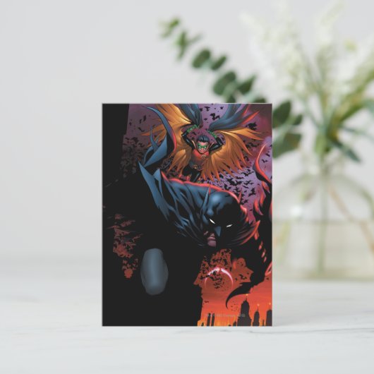 The New 52 - Batman and Robin #1 Briefkaart (Staand voorkant)