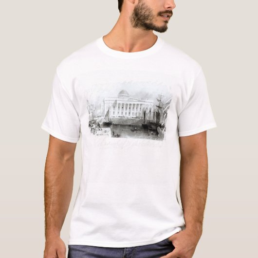 The New Custom House, Liverpool, c.1830 T-shirt (Voorkant)