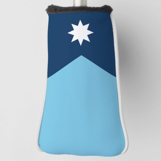 The new Flag of Minnesota State (2023 redesign) Golfheadcover (Draai 90)