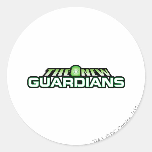 The New Guardians Ronde Sticker (Voorkant)