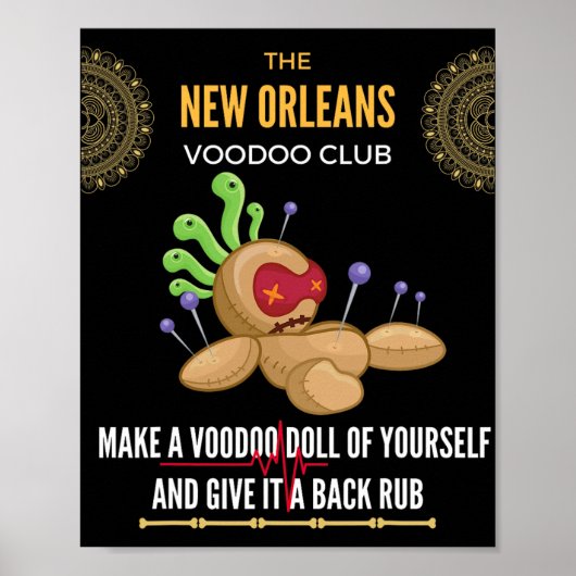 The New Orleans Voodoo Club - Crazy, Insane Poster (Voorkant)
