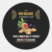 The New Orleans Voodoo Club - Crazy, Insane  Ronde Sticker (Voorkant)