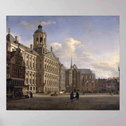 The New Town Hall, Amsterdam, 1668 Poster (Voorkant)