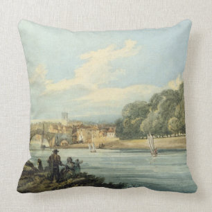 The New Walk, York, c.1798 (potlood en m/c op papi Kussen