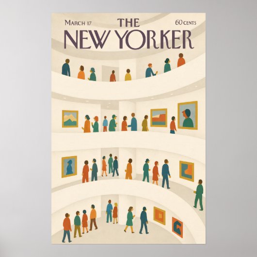 The New Yorker Museum Scene Poster (Voorkant)