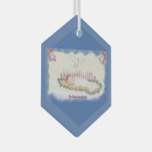 The Newborn King! Glas Ornament (Voorkant Rechts)