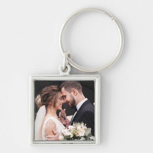 The Newlyweds Custom Photo Sleutelhanger (Voorkant)