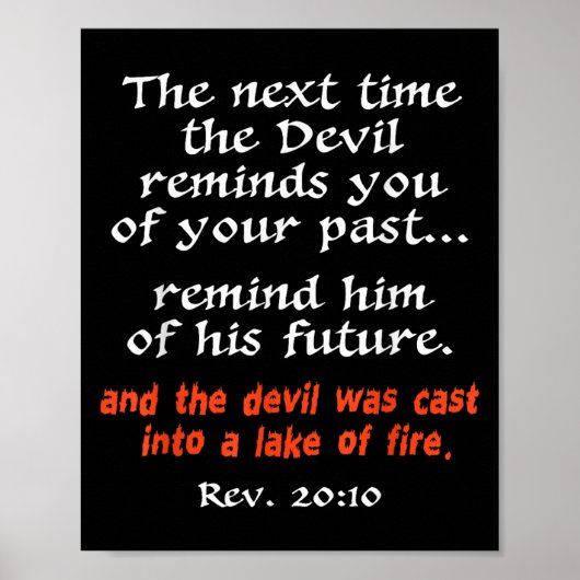 The Next Time The Devil Reminds You Of Your Past  Poster (Voorkant)