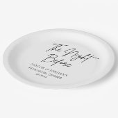 The Night Before Minimalist Rehearsal Dinner Papieren Bordje (Gekanteld)