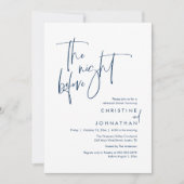 The Night Before, Modern Casual Rehearsal Dinner Kaart (Voorkant)