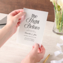 The Night Before Modern Elegant  Rehearsal Dinner