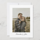 The Night Before Modern Photo  Rehearsal Dinner Kaart (Achterkant)