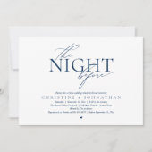 The Night Before, Modern Wedding Rehearsal Dinner  Kaart (Voorkant)