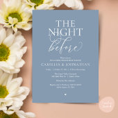 “The Night Before” Modern Wedding Rehearsal Dinner Kaart