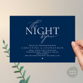 The Night Before, Modern Wedding Rehearsal Dinner  Kaart