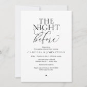 “The Night Before” Moderne Oefendiner Kaart (Voorkant)