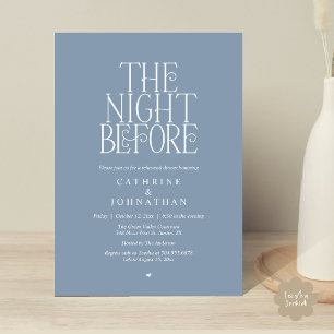"The Night Before" Oefendiner Stofblauw Kaart