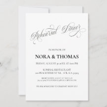 The Night Before Rehearsal Dinner Invitation