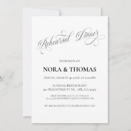 The Night Before Rehearsal Dinner Invitation Kaart