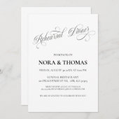 The Night Before Rehearsal Dinner Invitation Kaart (Voorkant / Achterkant)