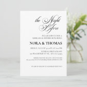 The Night Before Rehearsal Dinner Invitation Kaart (Staand voorkant)
