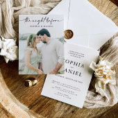 The Night Before Rehearsal Dinner Invitation Kaart