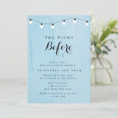 \The Night before Rehearsal Dinner Invitations Kaart (Staand voorkant)