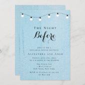 \The Night before Rehearsal Dinner Invitations Kaart (Voorkant / Achterkant)