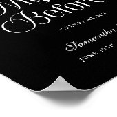 The Night Before Rehearsal Dinner Welcome Sign Poster (Hoek)