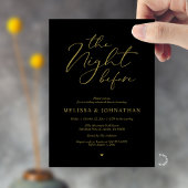 The Night Before Romantic Wedding Rehearsal Dinner Kaart