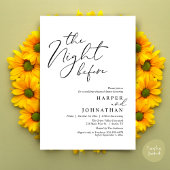 The Night Before Romantic Wedding Rehearsal Dinner Kaart