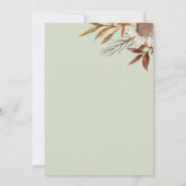 The night before rustic boho rehearsal dinner kaart (Achterkant)