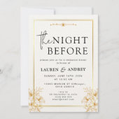 The Night Before Wedding Invitation Kaart (Voorkant)