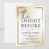 The Night Before Wedding Invitation Kaart (Voorkant / Achterkant)