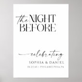 The Night Before Wedding Rehearsal Dinner Poster (Voorkant)