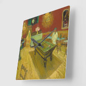 The Night Cafe, 1888 by Vincent van Gogh Vierkante Klok (Hoek)